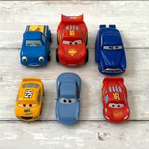 Pixar Cars Toys Bundle Set of 6 Diecast Cars Lightning McQueen Sally Doc Etc